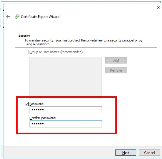 Bir şifre belirleyin